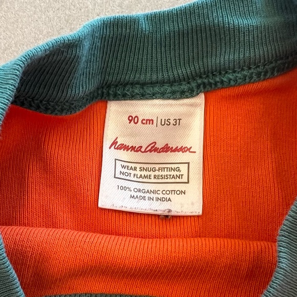 HANNA ANDERSSON Halloween Jack-o’-lantern Longjohn Pajamas, Orange Black, 3T - Picture 9 of 9